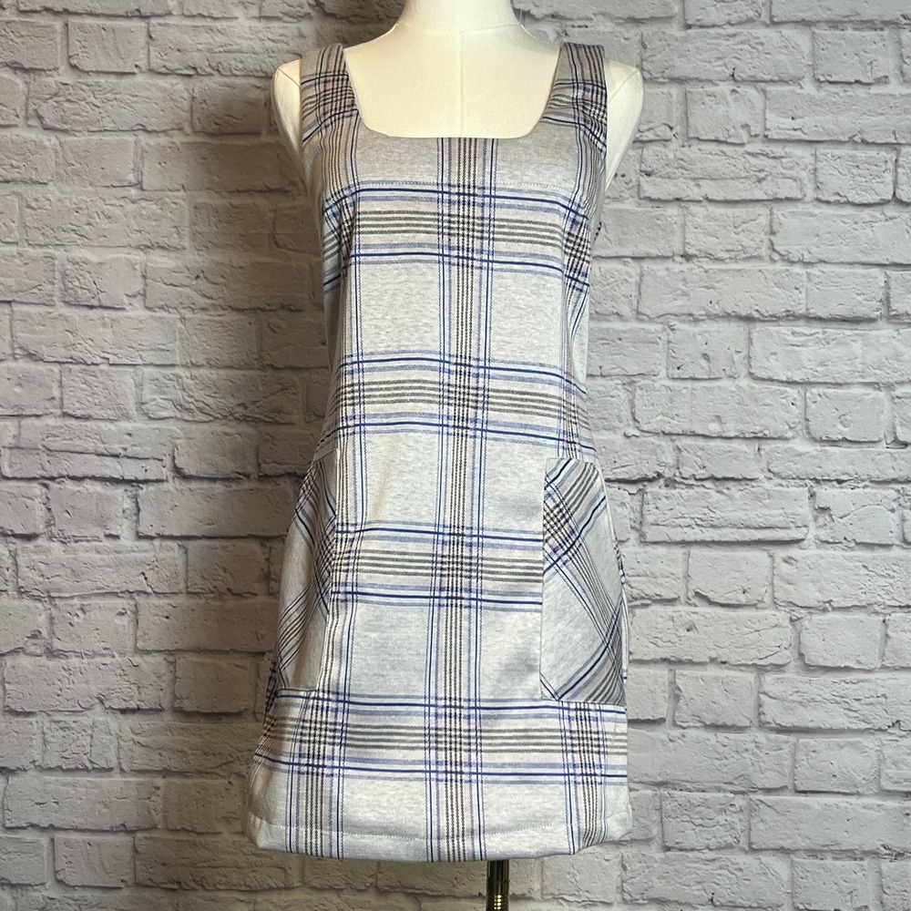 Altar'd State Plaid Mini Dress with Pocket Size Small